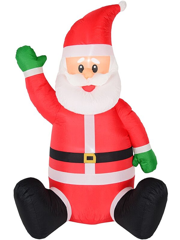 1.8m Jolly Sitting Santa | LED Outdoor Christmas Inflatable