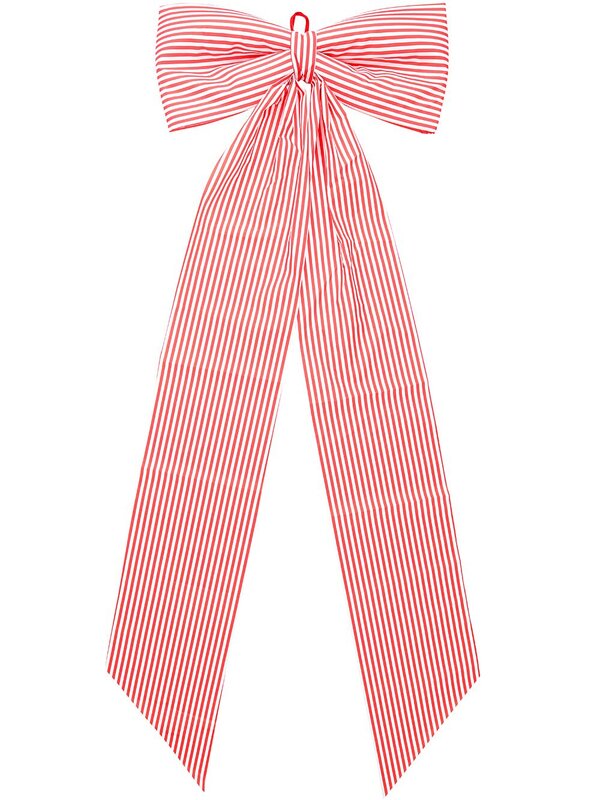 Red & White Candy Cane Stripe Front Door Bow & Ribbon Sash | 1.6m