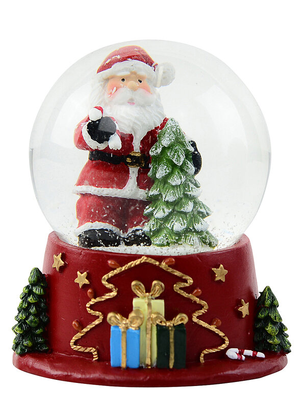 Classic Santa & Tree Waterball Christmas Snow Globe | 65mm