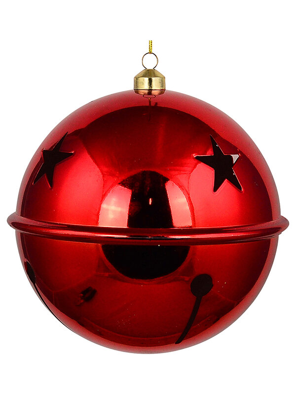 Dynamic Apple Red Grand Acoustic Jingle Bell Bauble | 20cm