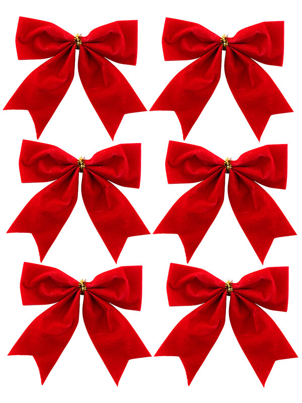 8x Red Velvet Timeless Essential Bows | 80mm