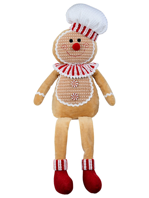 Dangling Leg Gingerbread Man | 50cm Soft Kitchen Chef Plush Toy