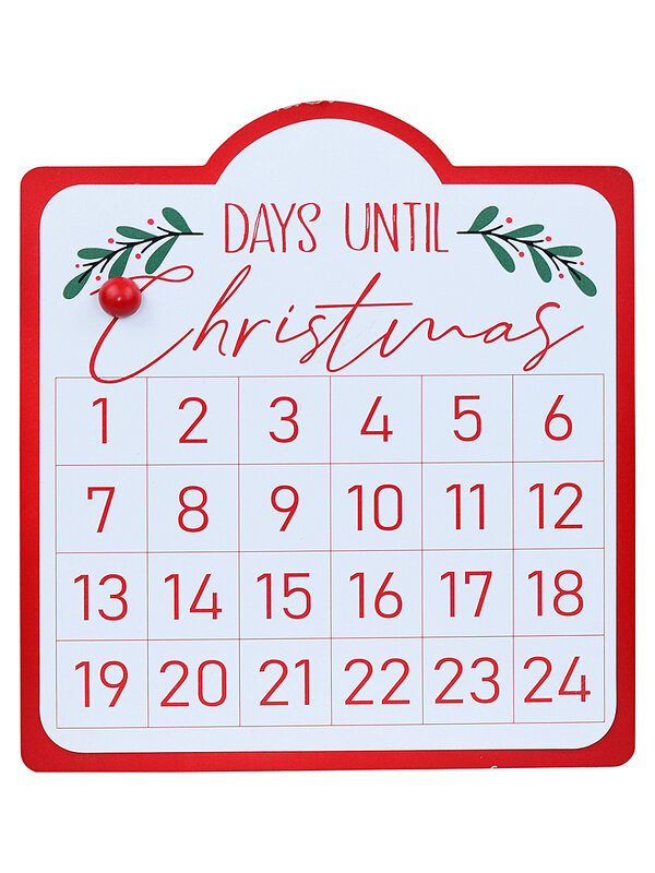 Days Until Christmas Wooden Advent Calendar Sign | 33cm