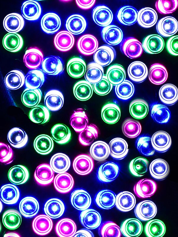 300 Multi Pastel Colour LED Fairy String Lights 8 Function With Timer | 15m