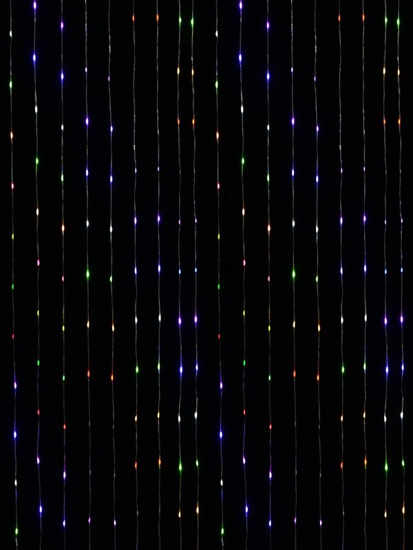 240 Smart Multi Colour LED Seed Bulb Waterfall Christmas Curtain Light - 1.8m