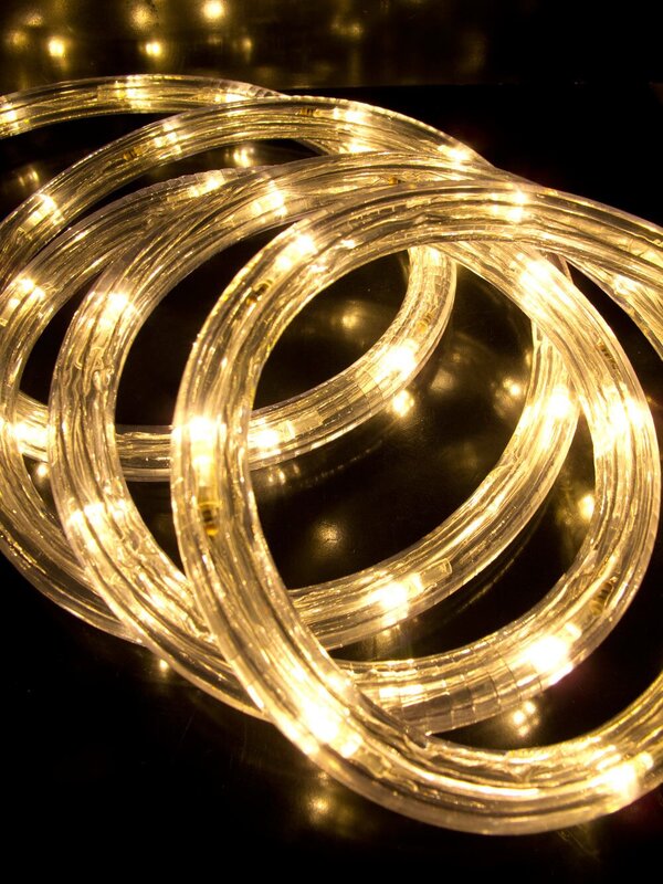 240 Warm White LED Tube Rope Light - 10m