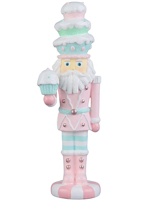 25cm Christmas Sweets & Cupcakes La Patissier Santa Resin Figurine