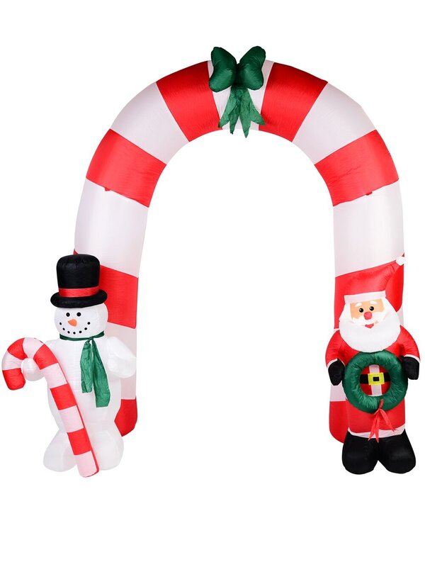 2.5m Santa, Snowman & Archway Illuminated Christmas Inflatable