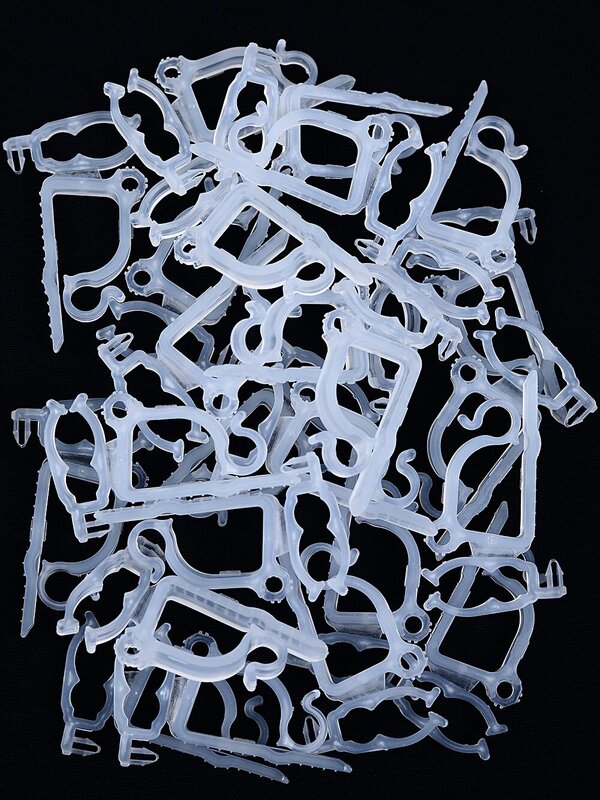 25x UV Stabilised Outdoor Gutter Hooks | Multi Fit Icicle & Fairy Light Clips