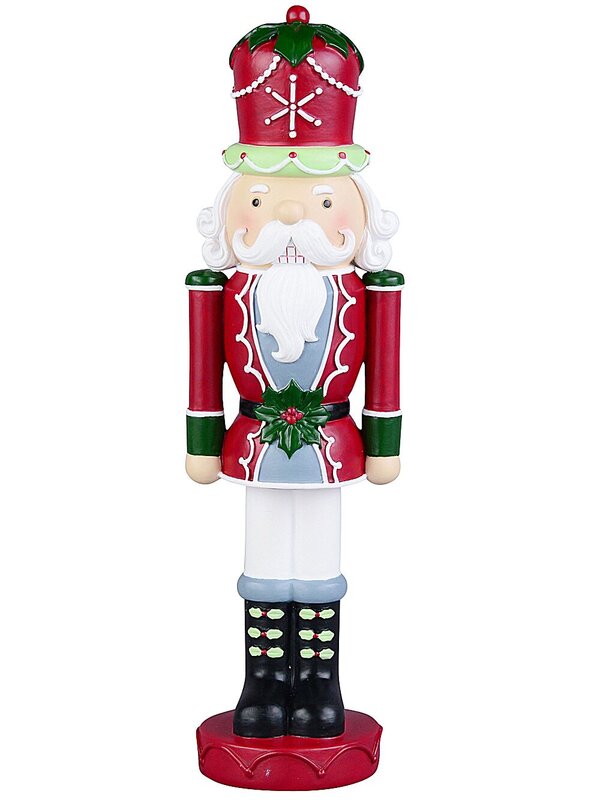 27cm Traditional Aristocrat Nutcracker Soldier Resin Figurine