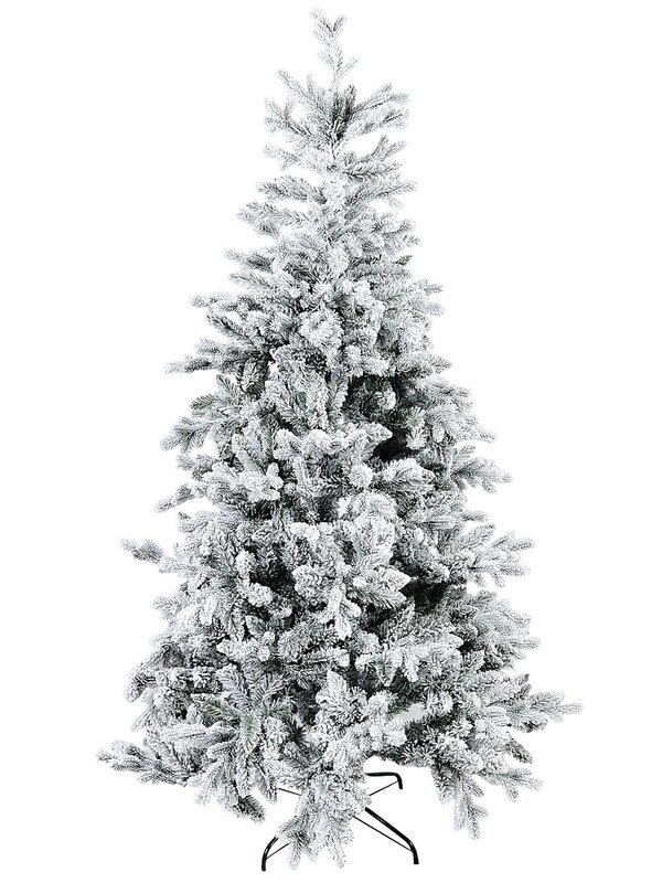 2m Fort Leura Moderately Flocked Christmas Tree With 1499 Spruce Tips