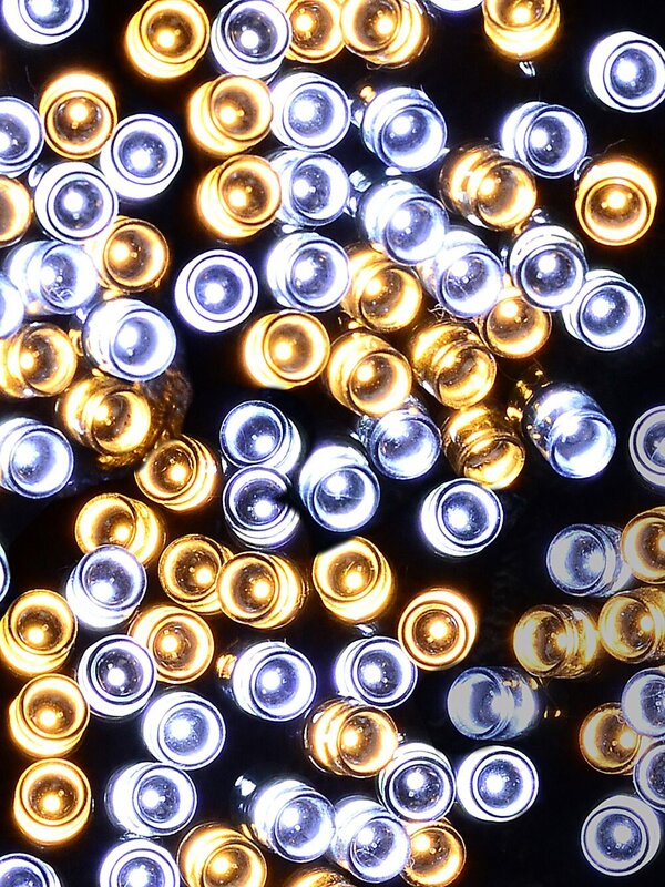 300 Warm & Cool White LED String Fairy Lights 8 Function With Timer | 15m