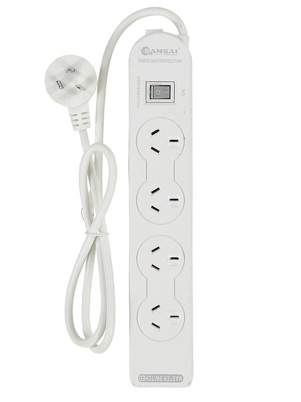 4 Outlet Sansai Powerboard With Overload Protection | Indoor Socket Expander