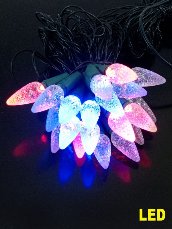 40 Multi Colour LED C5 Candles String Light - 4m