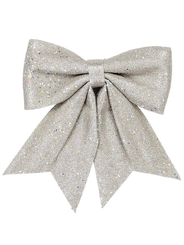 Champagne Glitter & Sequin Adorned Timeless Monumental Bow | 40cm
