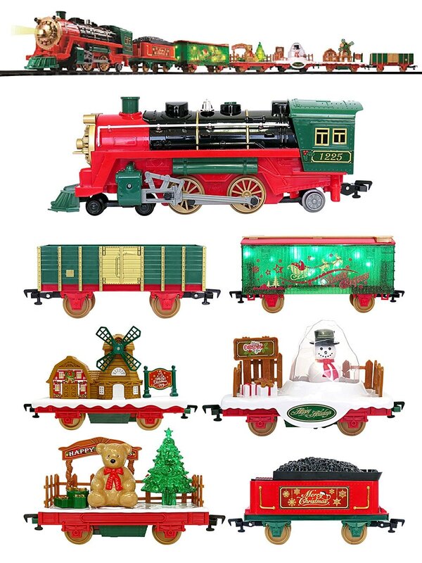 47 Piece Santa Express With Headlight & Music Large Train Set