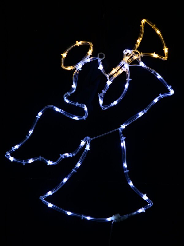 50cm Angel & Trumpet Outdoor Christmas LED Rope Light Display