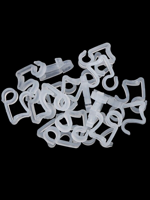 50x UV Stabilised Outdoor Gutter Hooks | Multi-Fit Icicle & Fairy Light Clips