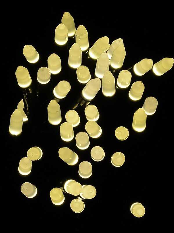 750 Warm White LED Bullet Bulb Christmas Fairy String Lights - 37.5m