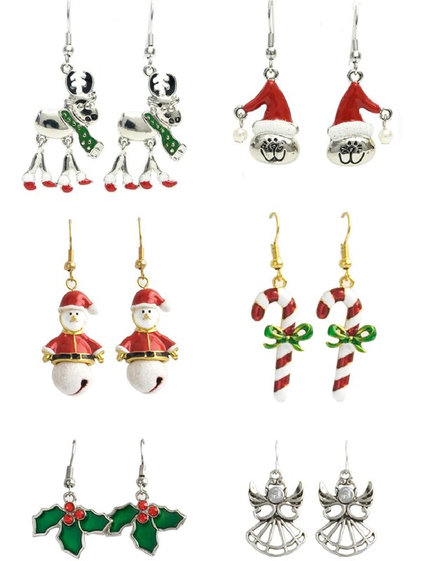 Assorted Christmas Icons & Themes Hook Earrings