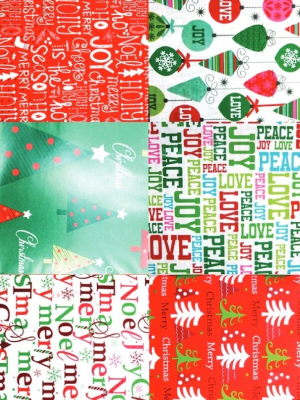 Assorted Christmas Theme Wrapping Paper - 70cm x 5m