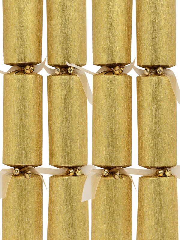 Christmas Jingle Gold Glitter Thread Look Design Bon Bons - 6 x 35cm