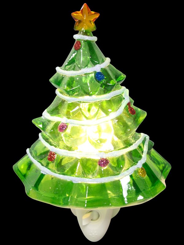 Christmas Tree Night Light - 16cm