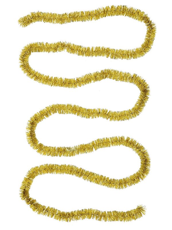 Classic 6ply Gold Metallic Fir Christmas Tinsel Garland | 5m x 50mm