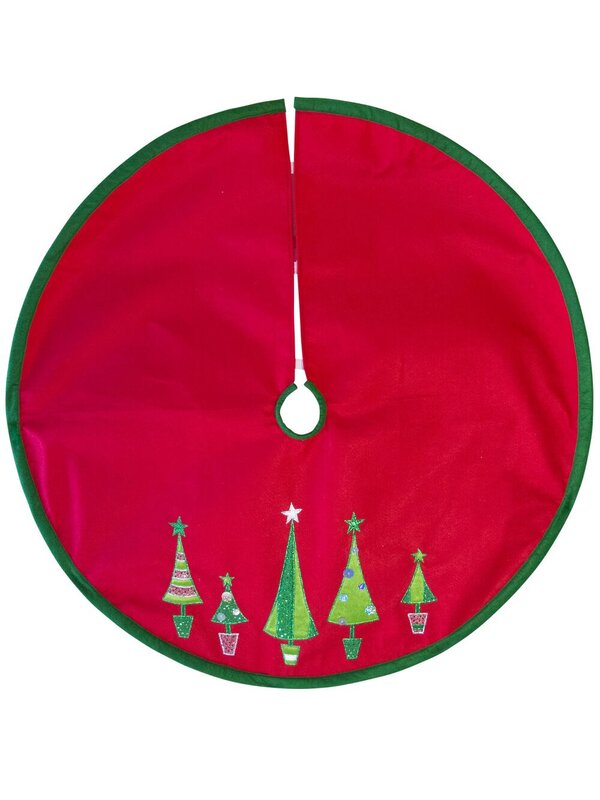 Contemporary Christmas Tree Design Tree Skirt - 1.2m