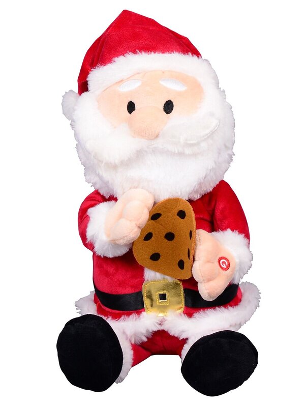 Cookie Eating Santa Musical Animation - 31cm