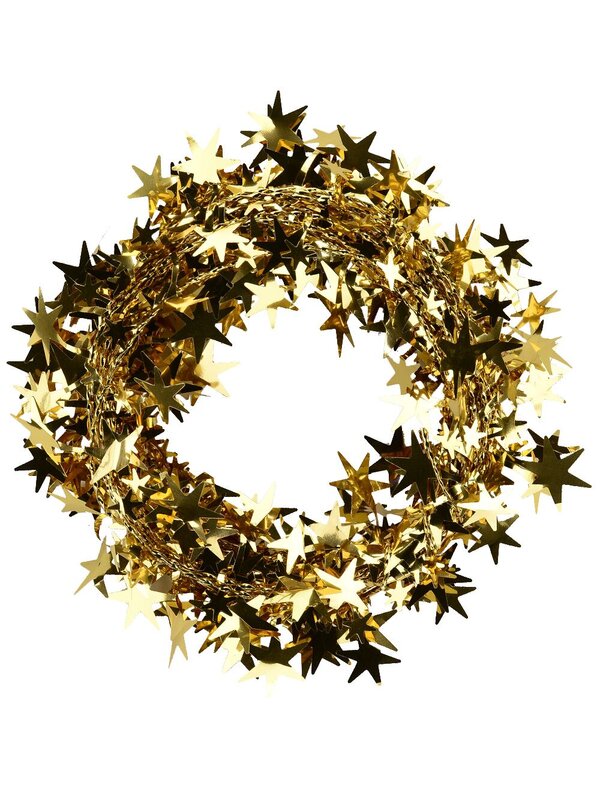 Copper Star Wired Garland - 7.6m