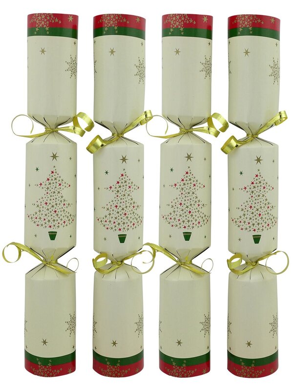 Cream With Star Tree & Stars Bon Bons - 50 x 27cm