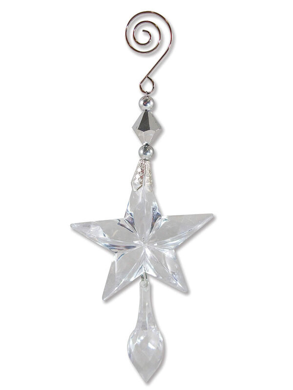 Crystal Look Star Shape Icicle - 4 x 20cm