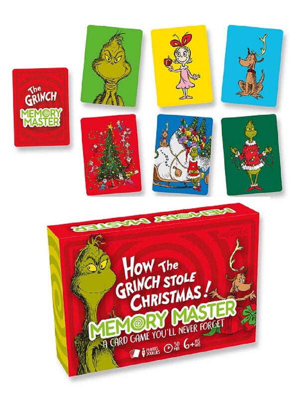 Dr. Seuss The Grinch Official Memory Master Card Game | 1-4 Players