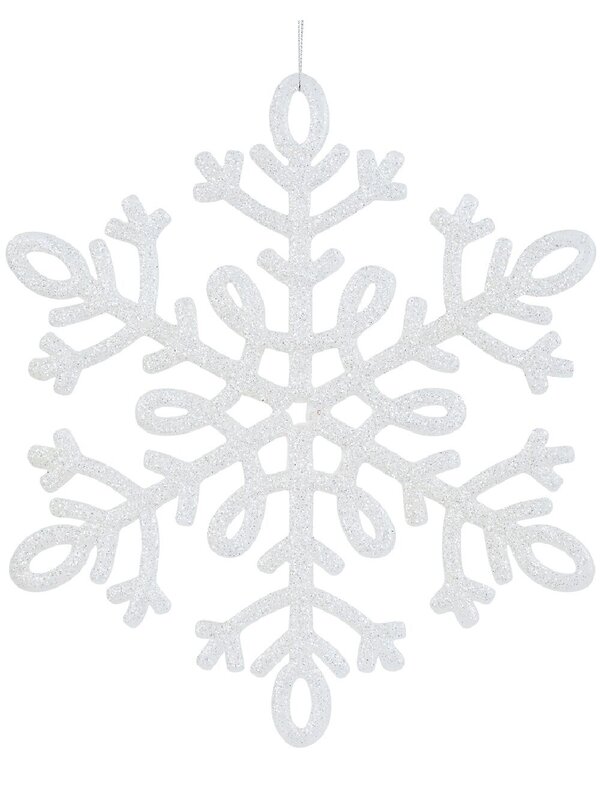 Dynamic Iridescent Frost Giant Snowflake Ornament | 30cm