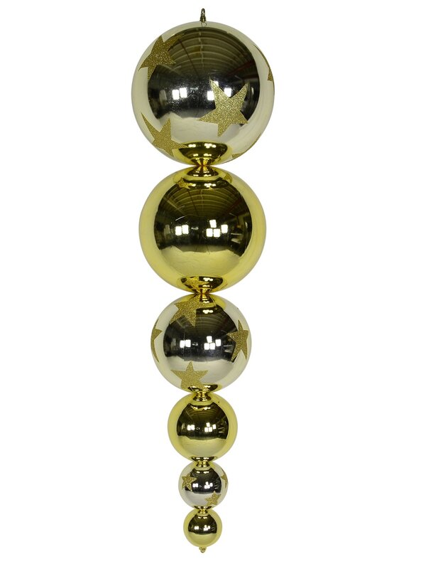 Gold & Champagne Large Finial Display Decoration - 1m