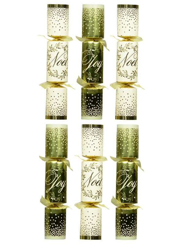 Gold & White Noel / Joy Bon Bons - 35cm x 6 Pack