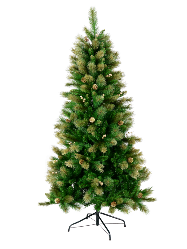 Golden Dawn Christmas Tree With 1251 Tips - 2.3m