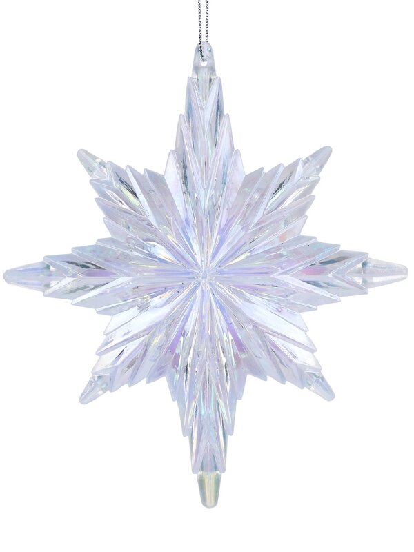Grand Iridescent Star Of Bethlehem Whimsical Essential Ornament | 12cm