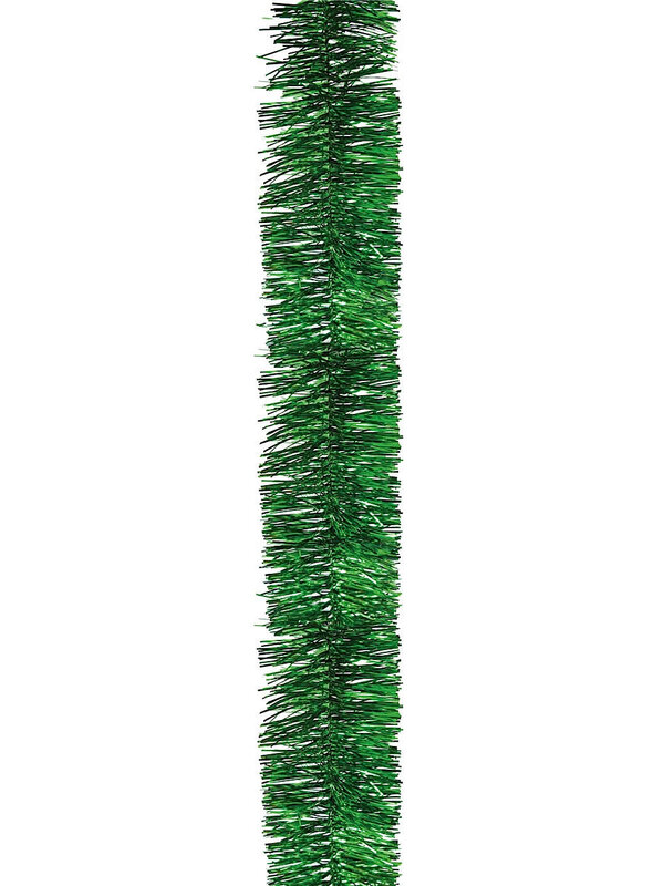 Green Metallic 6ply Tinsel Garland - 50mm x 5m