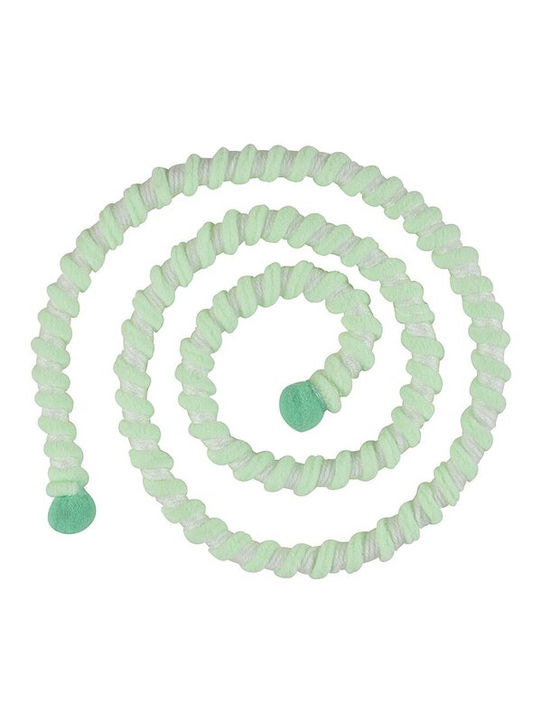 Green & White Candy Swirl Whimsical Monumental Wired Garland | 1.3m