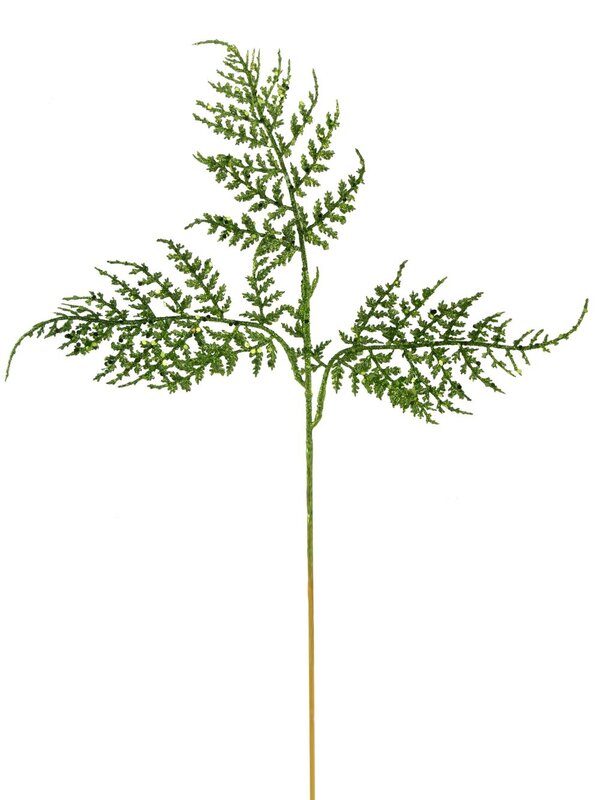 Lime Green Fern Decorative Pick - 14cm