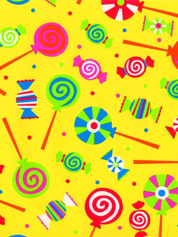 Lollipops Gift Wrap Counter Roll - 50m