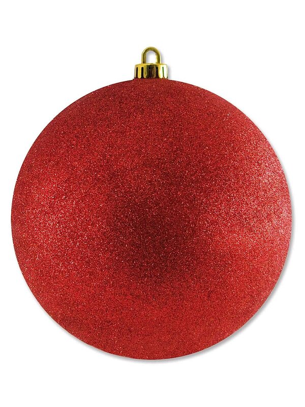 Majestic Red Glitter Large Display Bauble | 20cm