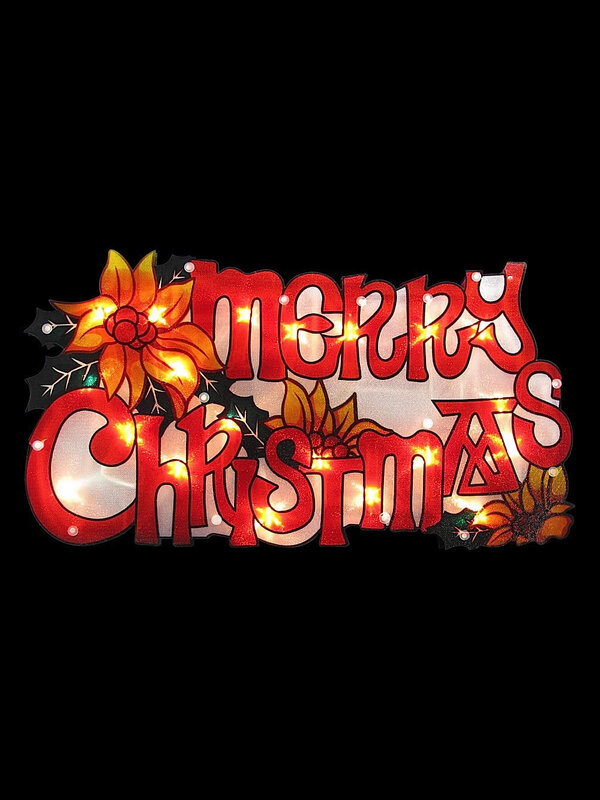 Merry Christmas Indoor Illuminated Motif - 45cm