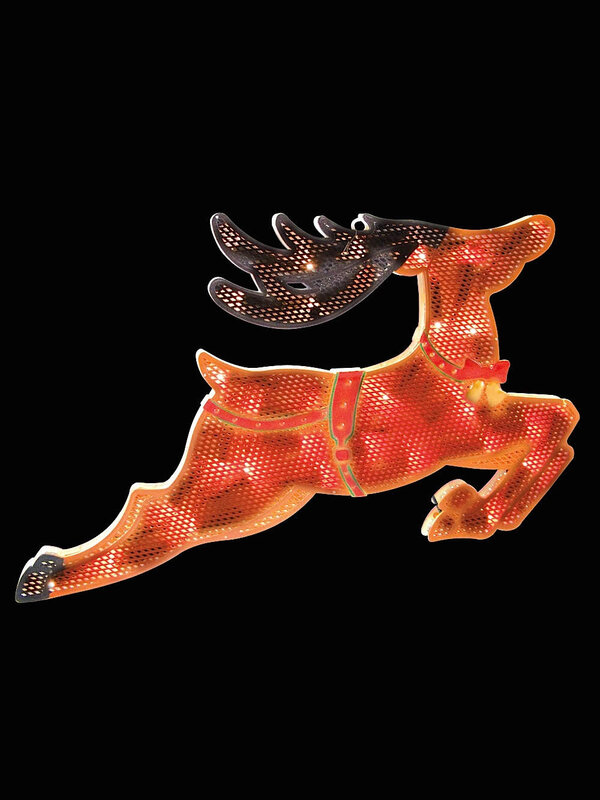 Mesh Reindeer Silhouette Light Display - 45cm
