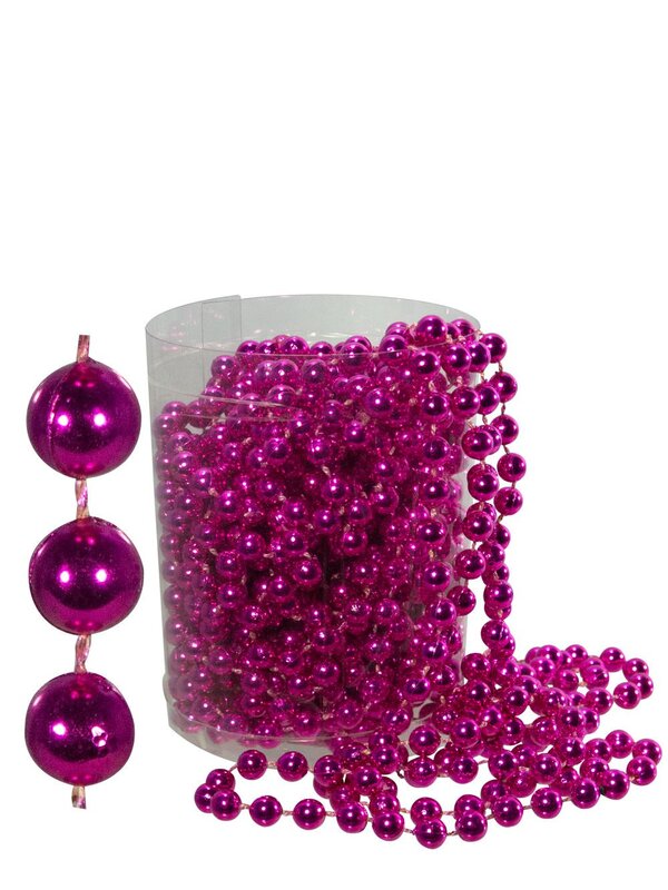 Metallic Fuschia Bead Garland - 10m