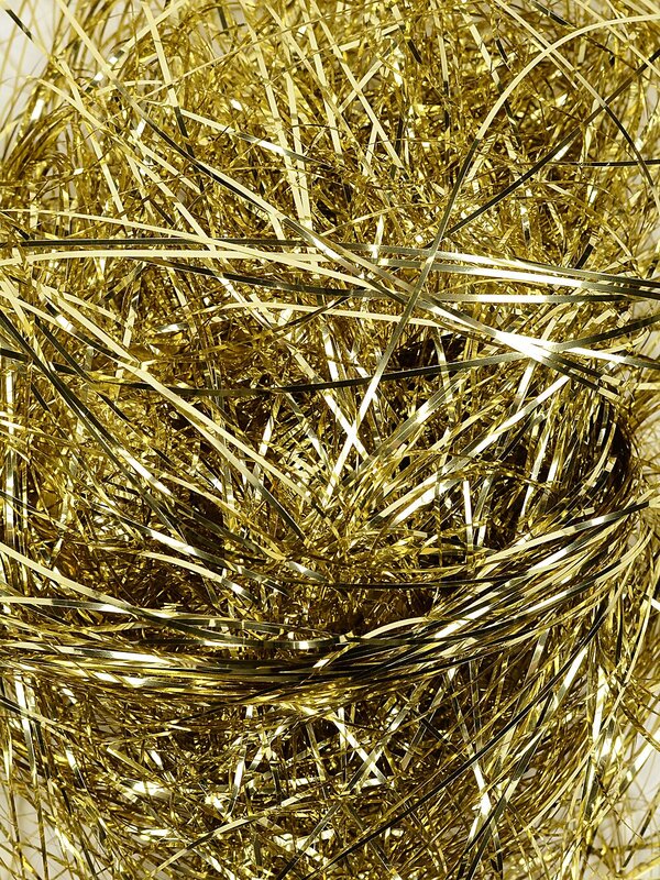 Metallic Gold Whimsical Essential Tinsel Lametta | 300x Icicles