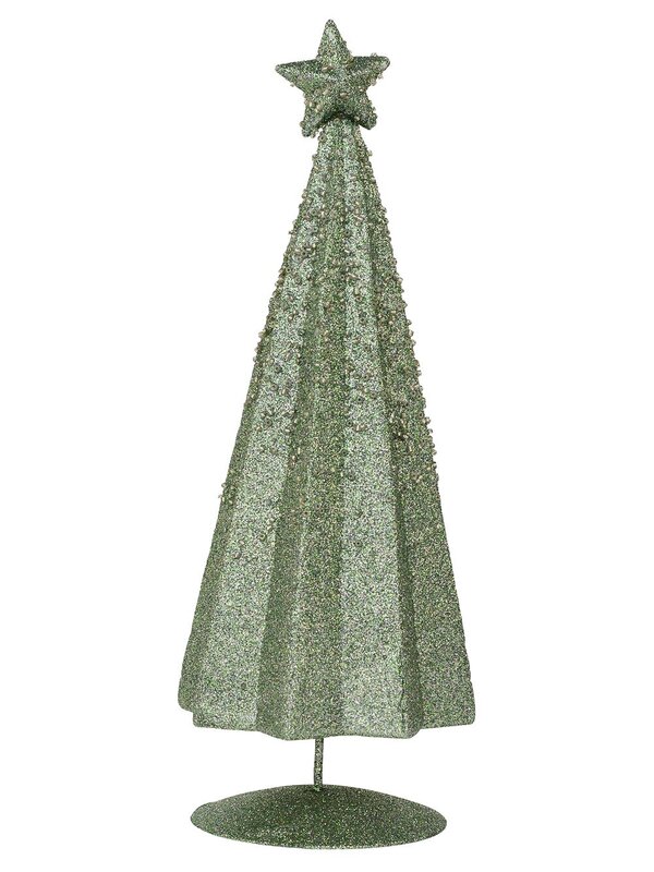Mint Green Conical Shape Table Top Christmas Tree - 28cm