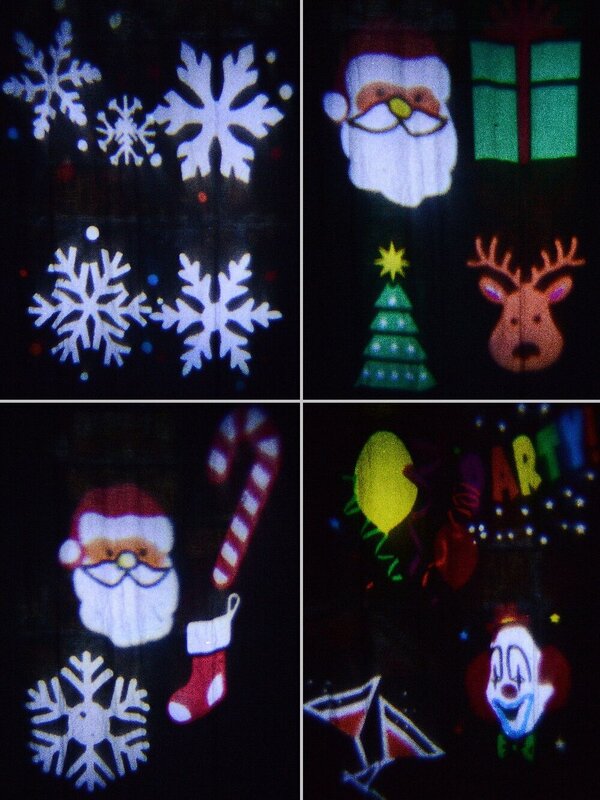 Moving Christmas & Party Icons LED Garden Laser Projector Light | 20m x 20m